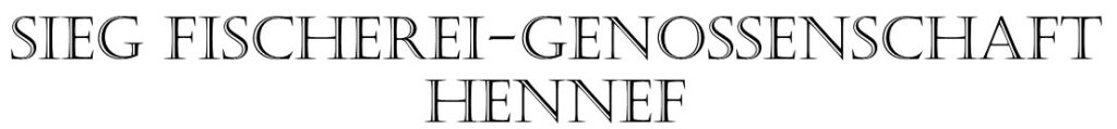 Schriftzug Sieg Fischerei-Genossenschaft Hennef