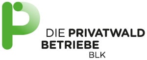 Logo der Privatwaldbetriebe BLK mit grünem P